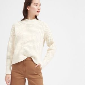 Everlane Wool Cashmere Waffle Knit Sweater